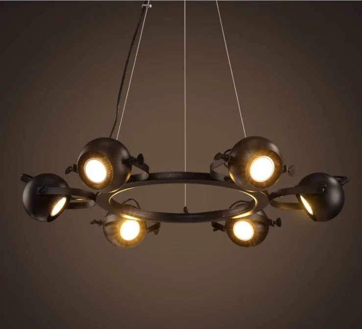 Industrial Black Pendant Light 6 Heads E27 Spot Bulb Holder Vintage Retro Loft Pendant Lamp Iron Hanging Lighting Fixture
Industrial Black Pendant Light 6 Heads E27 Spot Bulb Holder Vintage Retro Loft Pendant Lamp Iron Hanging Lighting Fixture