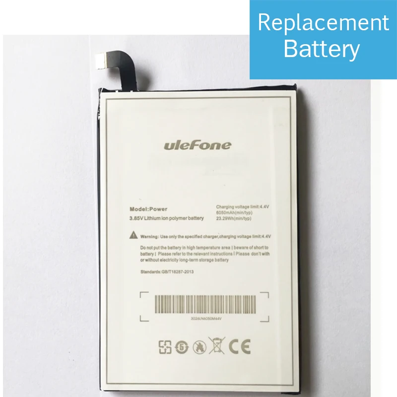 6050mAh Replacement Battery For Ulefone Power Bateria Baterij Mobile Phone Batteries
6050mAh Replacement Battery For Ulefone Power Bateria Baterij Mobile Phone Batteries
