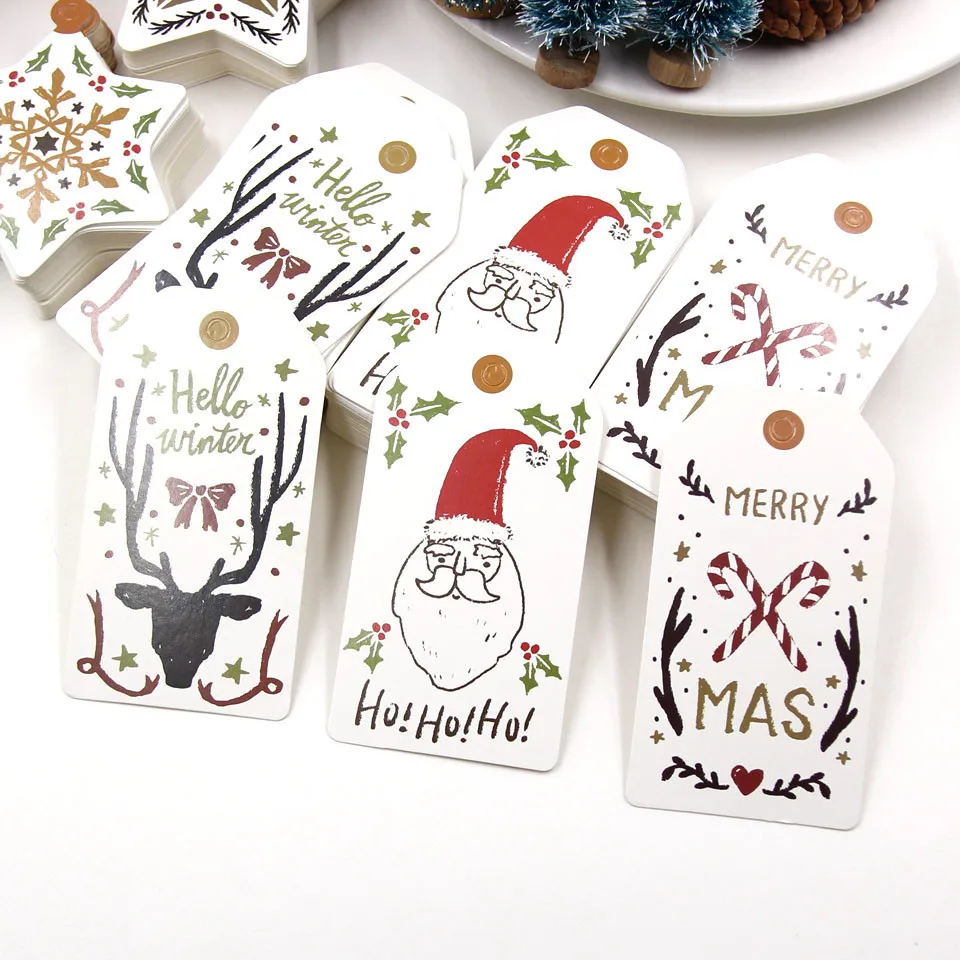 50PCS Multi White Kraft Paper Tags Merry Christmas DIY Crafts Hang Tag Gift Wrapping Supplies Labels For Christmas Decorations
50PCS Multi White Kraft Paper Tags Merry Christmas DIY Crafts Hang Tag Gift Wrapping Supplies Labels For Christmas Decorations