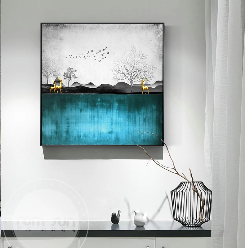 Abstract Deer Forest In Cloud Sea Canvas Painting Landscape Poster Print Wall Art Picture For Living Room Entrance Nordic Decor
Abstract Deer Forest In Cloud Sea Canvas Painting Landscape Poster Print Wall Art Picture For Living Room Entrance Nordic Decor