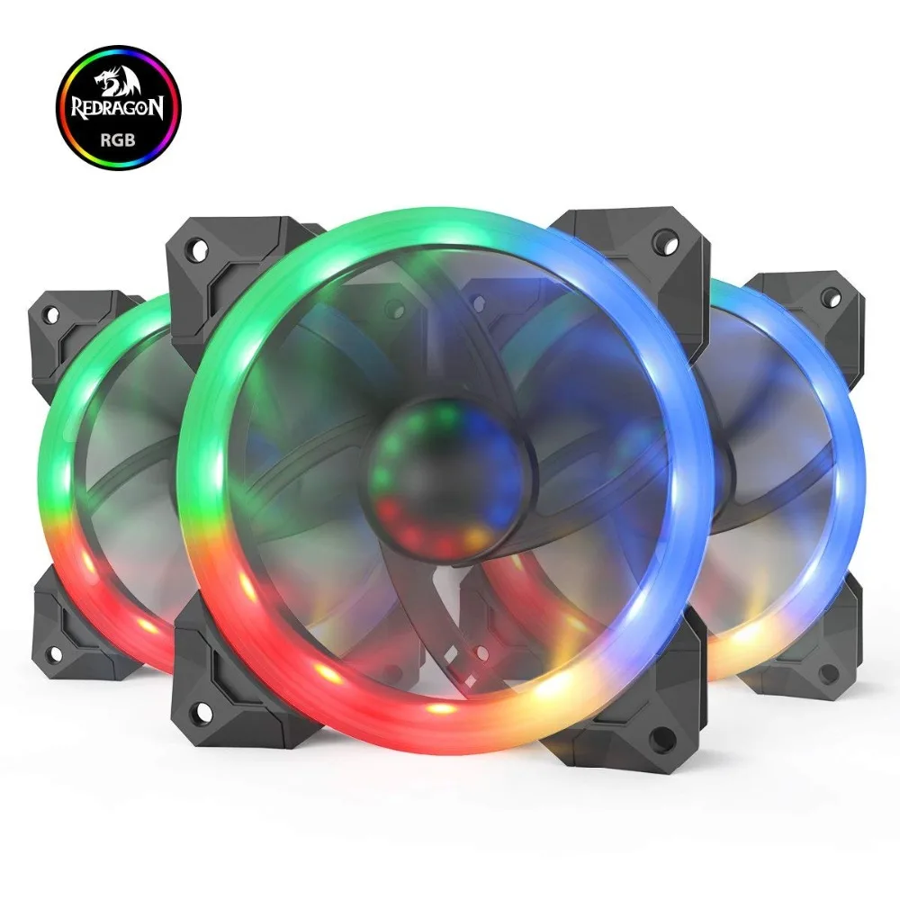 Redragon 3 Pack CPU Cooler GC-F008 120mm PC RGB Fan Controller LED Heatsink Gadget Inter Thermal Pads Quiet Cooler Master Barrow
Redragon 3 Pack CPU Cooler GC-F008 120mm PC RGB Fan Controller LED Heatsink Gadget Inter Thermal Pads Quiet Cooler Master Barrow