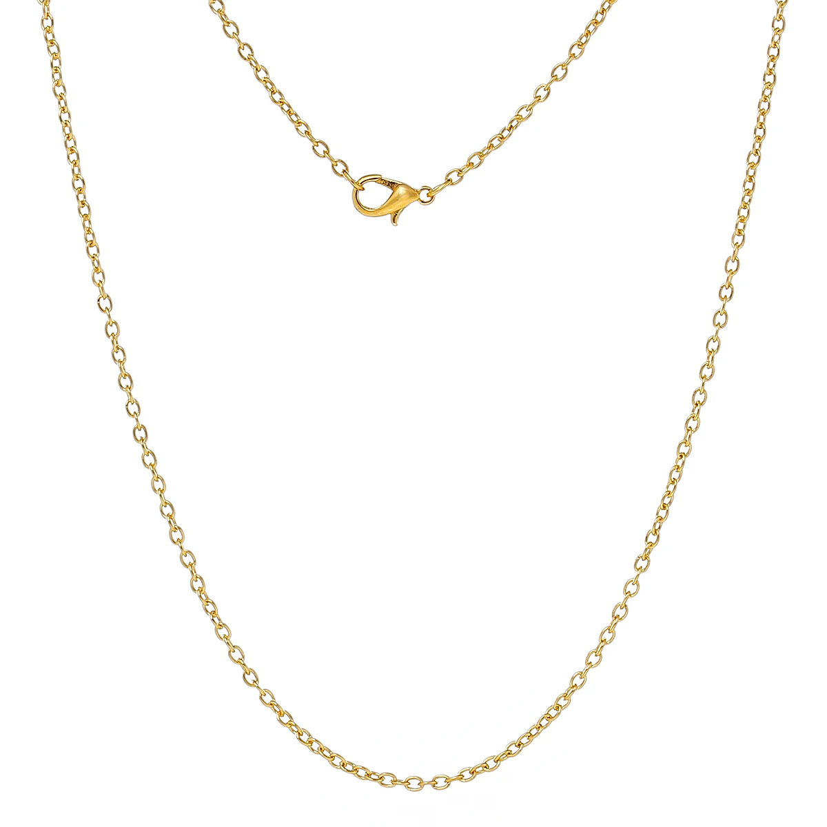 8SEASONS Jewelry Necklace Oval gold-color Cable Chains Lobster Clasp 61cm(24")long,1 Plate(Approx 12 PCs)
8SEASONS Jewelry Necklace Oval gold-color Cable Chains Lobster Clasp 61cm(24")long,1 Plate(Approx 12 PCs)