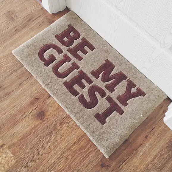 Nordic style fashion hall carpet handmade door mat Non-slip Floor Mat Indoor Entrance be my guest Rug chair mat child play mat
Nordic style fashion hall carpet handmade door mat Non-slip Floor Mat Indoor Entrance be my guest Rug chair mat child play mat