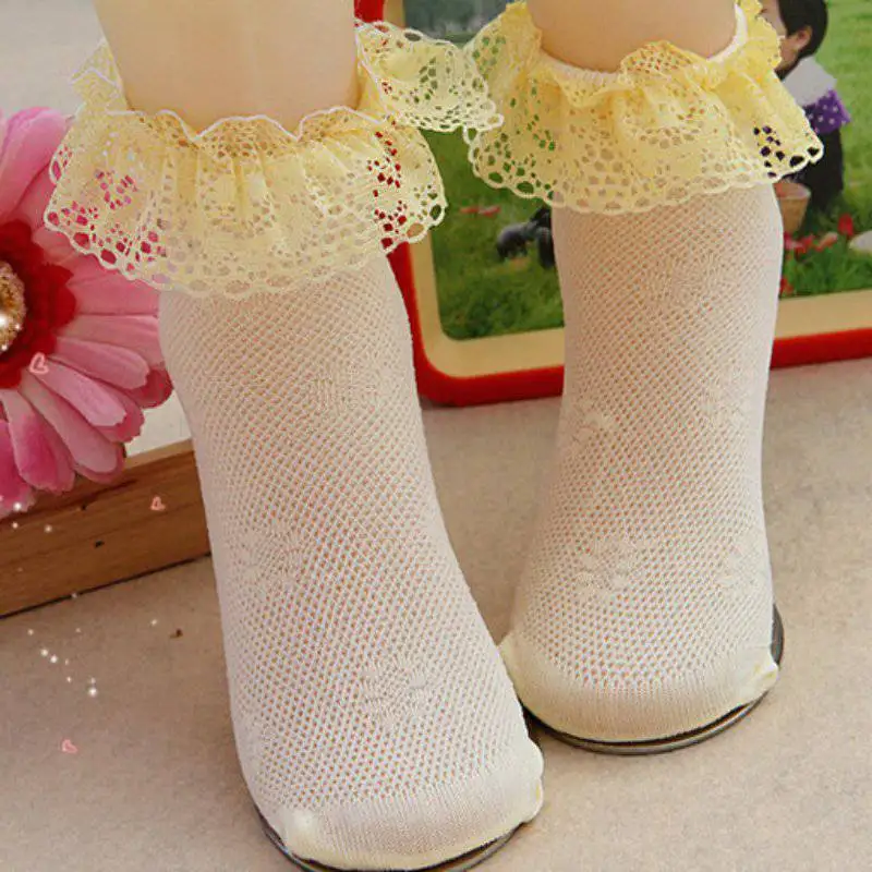 Baby Comfy Cotton Soft Socks Solid Infant Toddler Breathable Lace Frilly Socks chaussette fillette
Baby Comfy Cotton Soft Socks Solid Infant Toddler Breathable Lace Frilly Socks chaussette fillette