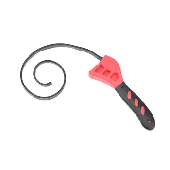 Universal Rubber Strap Wrench Adjustable Spanner For Any Shape Opener Tools #