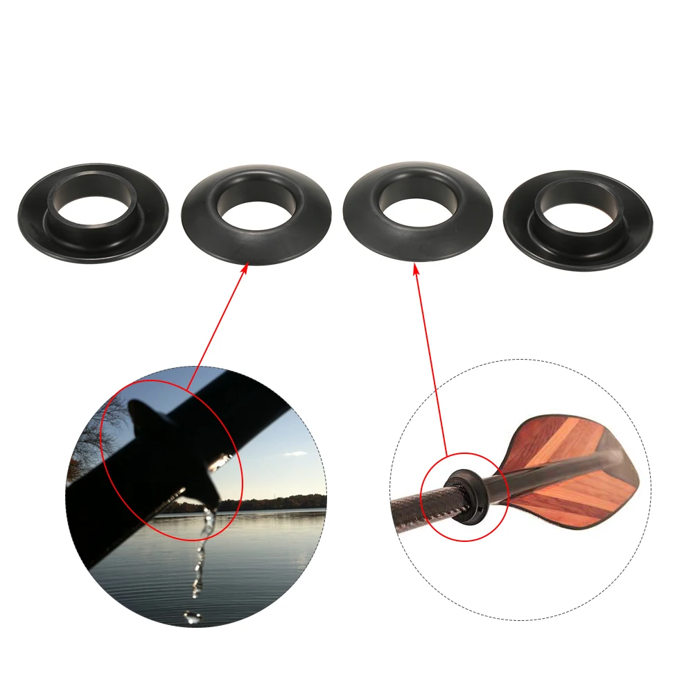 

4pcs Universal Kayak Canoe Raft Paddle Oar Drip Rings Splash Guards Paddle Accessories Replacement Drip Rings