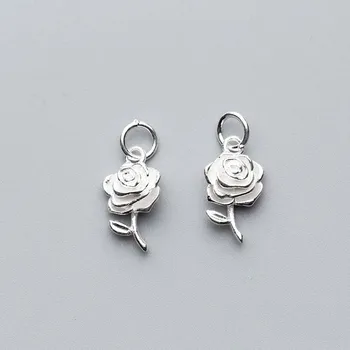 925 Sterling Silver Cubic Rose Charms 17x10mm Craft Women Necklace Bracelets Pendant Materials DIY Jewelry Making Charm Gift
925 Sterling Silver Cubic Rose Charms 17x10mm Craft Women Necklace Bracelets Pendant Materials DIY Jewelry Making Charm Gift