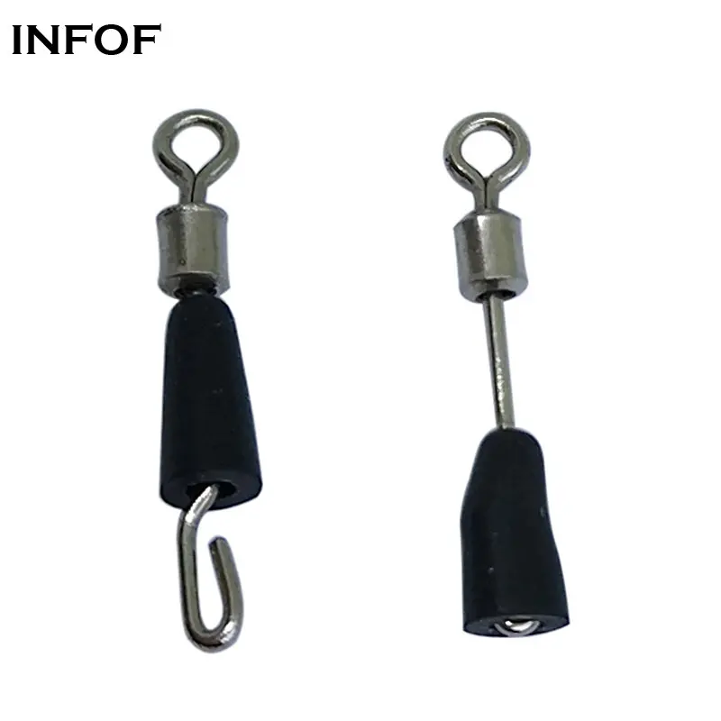 INFOF 100-pieces Quick Swivels Fishing Stainless Steel Rolling Swivel Hook Fast Link Carp Fishing Connector
INFOF 100-pieces Quick Swivels Fishing Stainless Steel Rolling Swivel Hook Fast Link Carp Fishing Connector