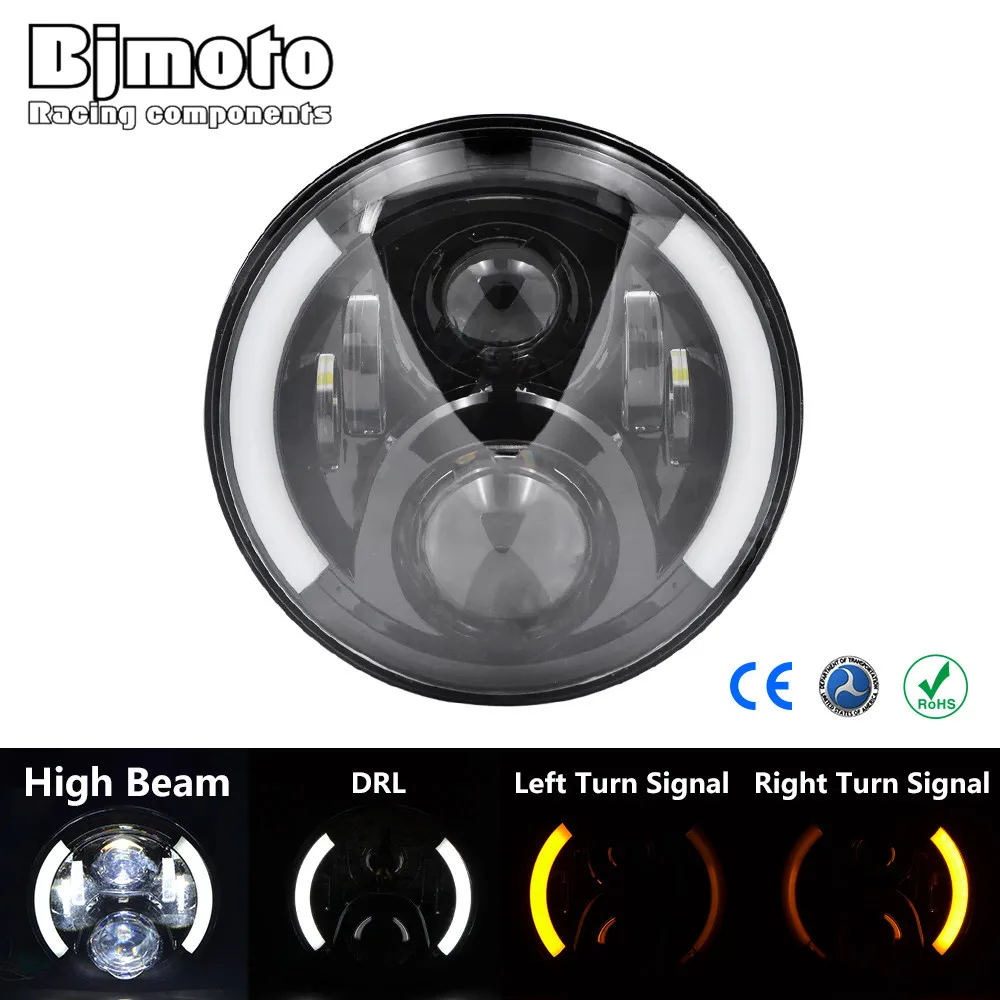 Bjmoto 7" Round H4 H13 adapter LED Projection Headlight for Harley Davidson FLS FLSTC FLSTF FLSTFB FLSTN moto head lamp
Bjmoto 7" Round H4 H13 adapter LED Projection Headlight for Harley Davidson FLS FLSTC FLSTF FLSTFB FLSTN moto head lamp