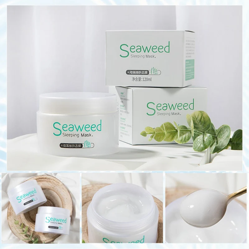 skin care Seaweed sleep treatment mask whitening hydration cosmetics face masks moisturizing
skin care Seaweed sleep treatment mask whitening hydration cosmetics face masks moisturizing