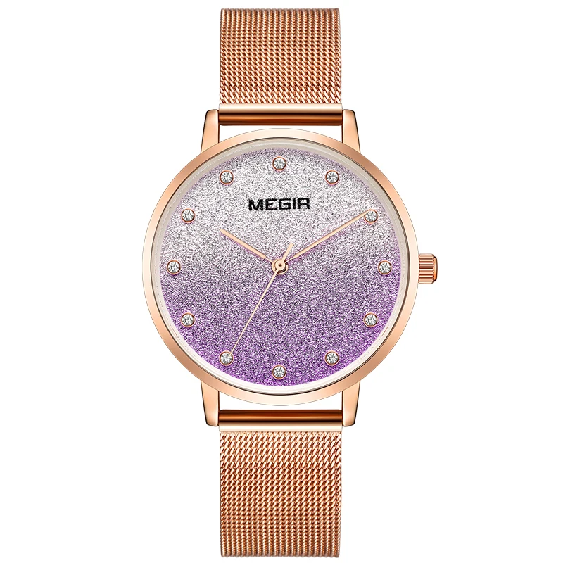 Top Luxury Brand MEGIR Mesh Steel Belt Quartz Watch Rose Gold Simple Fashion Waterproof Sports Ultra-thin Ladies Watch 4215
Top Luxury Brand MEGIR Mesh Steel Belt Quartz Watch Rose Gold Simple Fashion Waterproof Sports Ultra-thin Ladies Watch 4215