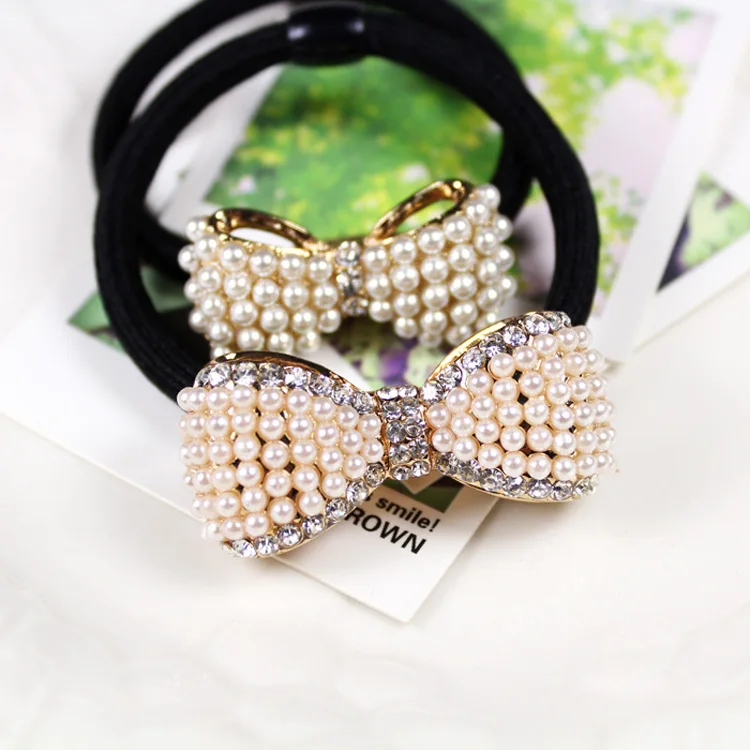 Korean jewelry wholesale pearl square mahogany hair rope bow hair ring Tousheng headdress flower
Korean jewelry wholesale pearl square mahogany hair rope bow hair ring Tousheng headdress flower