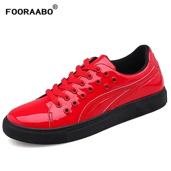 Fooraabo 2019 Spring Men Sneakers Footwear Men Casual Shoes Flats Leather Lace Up Fashion Male Black Red Shoes Man Walking Shoes
Fooraabo 2019 Spring Men Sneakers Footwear Men Casual Shoes Flats Leather Lace Up Fashion Male Black Red Shoes Man Walking Shoes