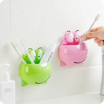 Creative Cute Cartoon Strong Powerful Suction Cup Frog Wall Toothbrush Holder Stand Toothpaste Brush Box Bathroom Products PVC
Creative Cute Cartoon Strong Powerful Suction Cup Frog Wall Toothbrush Holder Stand Toothpaste Brush Box Bathroom Products PVC