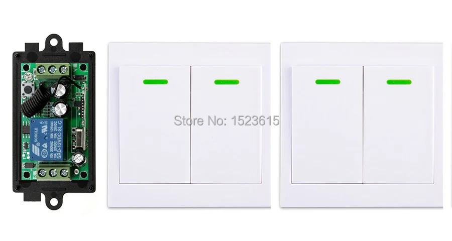 New DC12V 1CH Wireless Remote Control Switch System Receiver + 2*Wall Panel Remote Transmitter Sticky Remote Smart Home Switch
New DC12V 1CH Wireless Remote Control Switch System Receiver + 2*Wall Panel Remote Transmitter Sticky Remote Smart Home Switch