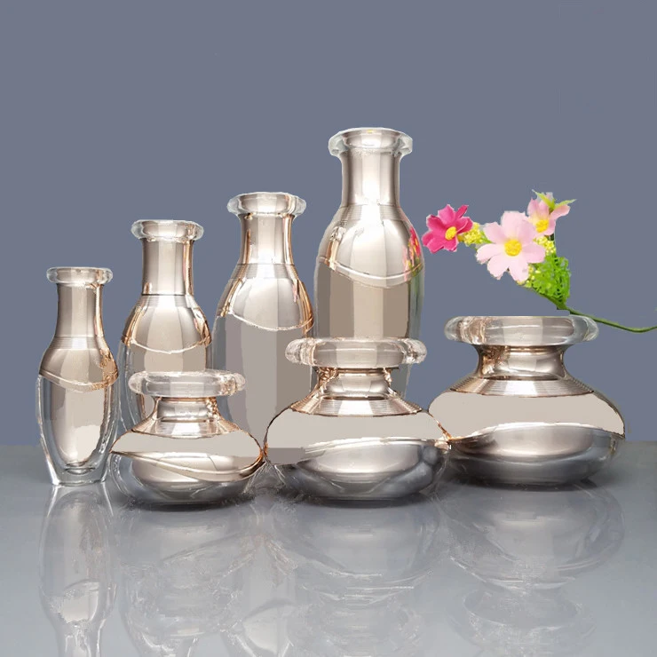 8pcs/lot 15/30/50g 100ml Empty Fashion Cosmetic Cream Jar Pot Makeup Liquid Sprayer Atomizer Lotion Press Pump Bottle Suit Set 
8pcs/lot 15/30/50g 100ml Empty Fashion Cosmetic Cream Jar Pot Makeup Liquid Sprayer Atomizer Lotion Press Pump Bottle Suit Set