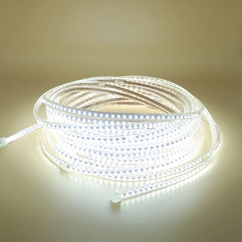 

AC 220V SMD 3014 Flexible Led Strip Light 1M 5M 10M 15M 20M+ EU or UK Power Plug 120leds/m IP68 Waterproof led Ribbon tape lamp