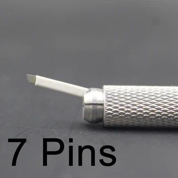 50 PCS 7 Pins Needle Eyebrow Tattoo Blades For 3D Embroidery Manual Microblading Pen Permanent Makeup
50 PCS 7 Pins Needle Eyebrow Tattoo Blades For 3D Embroidery Manual Microblading Pen Permanent Makeup