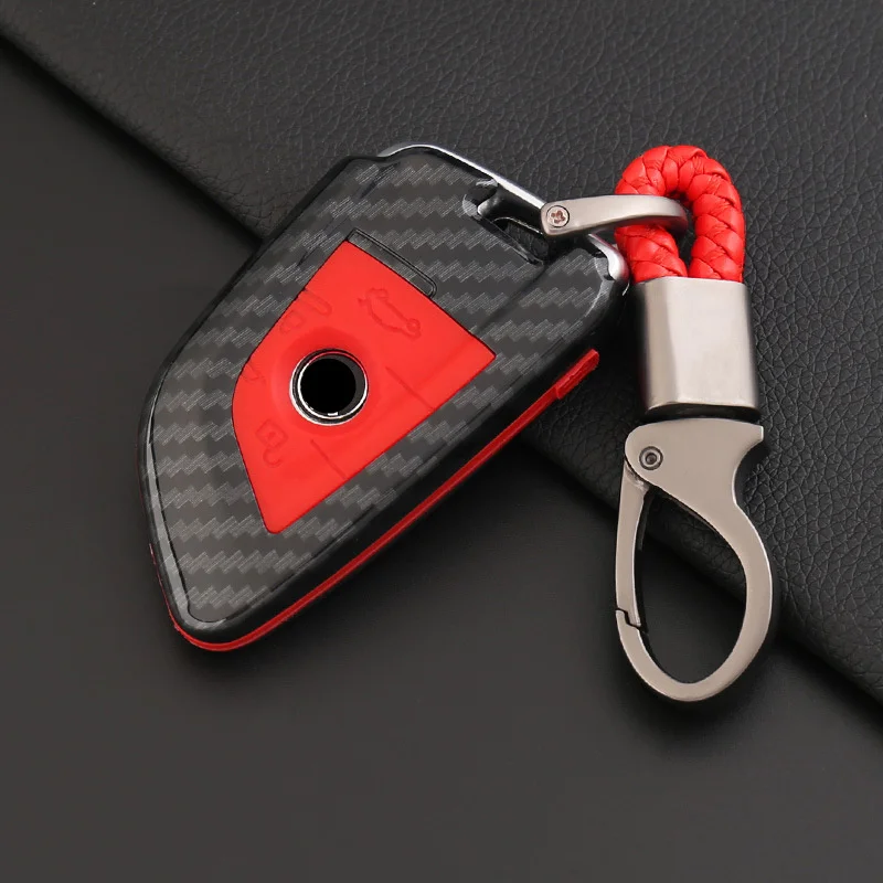 Carbon Fiber Style Car Remote Key Case Cover Chain Holder For BMW X1 X3 X4 X5 X6 F15 F16 F48 G30 G38 1 2 5 7 Series Anti-fall
Carbon Fiber Style Car Remote Key Case Cover Chain Holder For BMW X1 X3 X4 X5 X6 F15 F16 F48 G30 G38 1 2 5 7 Series Anti-fall