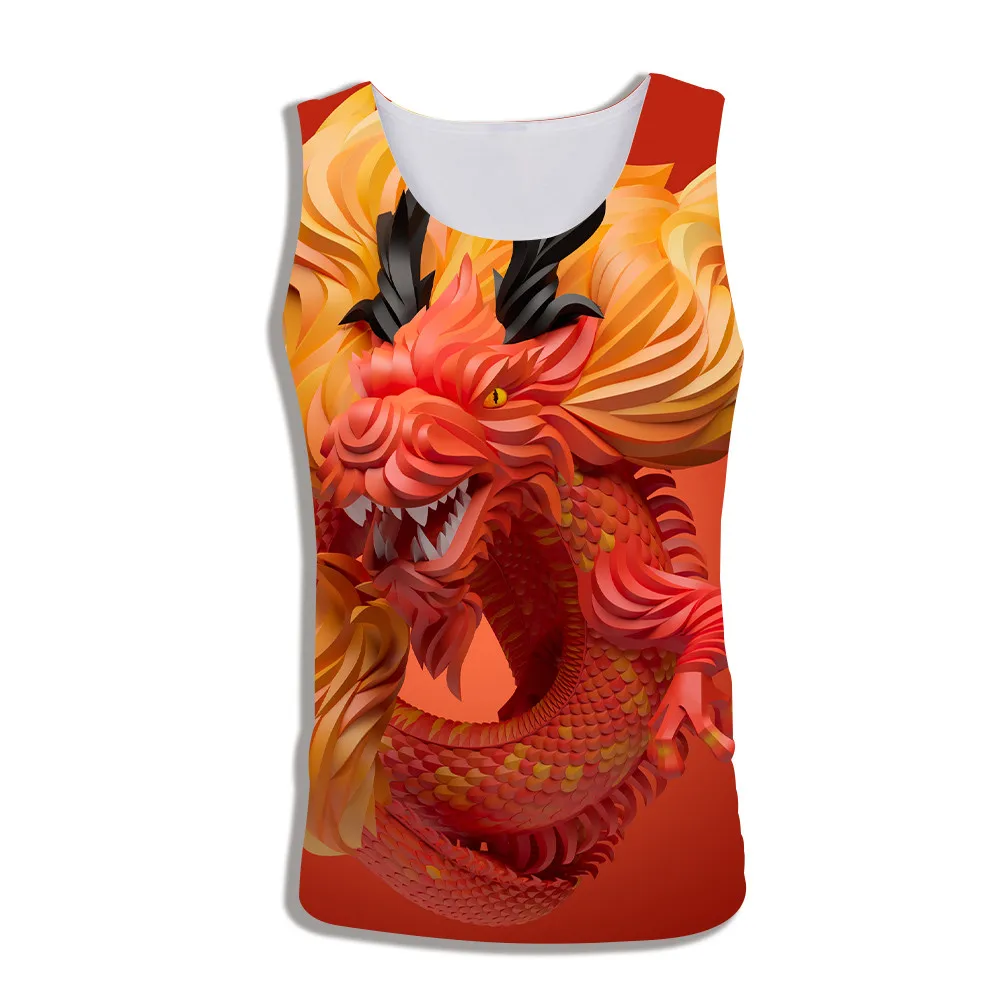 2019 Dragon Tank Top Men Summer Animal Print Sleeveless 3d Vest Bodybuilding Fitness Clothing Debardeur Homme Musculation
2019 Dragon Tank Top Men Summer Animal Print Sleeveless 3d Vest Bodybuilding Fitness Clothing Debardeur Homme Musculation