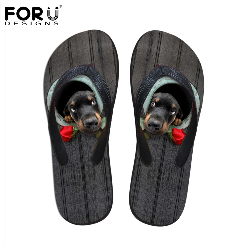 FORUDESIGNS Cute 3D Animal Dachshund Printed Women Summer House Slippers Beach Flats Shoes Woman Flip Flops Rubber Sandals Girl
FORUDESIGNS Cute 3D Animal Dachshund Printed Women Summer House Slippers Beach Flats Shoes Woman Flip Flops Rubber Sandals Girl