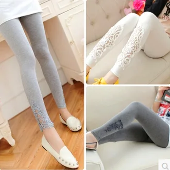 Woman Jeggings Legins Korean version of Modal side triangle pants Pants of hollow lace Workou Pants L1110
Woman Jeggings Legins Korean version of Modal side triangle pants Pants of hollow lace Workou Pants L1110