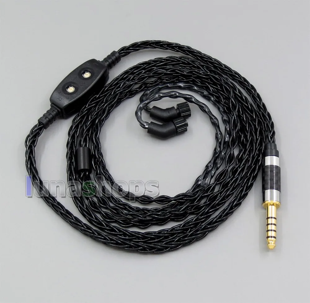 Black 8 core 2.5mm 4.4mm 3.5 Balance Pure Silver Plated Earphone Cable For AKR03 Roxxane JH24 Layla Angie AK70 AK380 KANN
Black 8 core 2.5mm 4.4mm 3.5 Balance Pure Silver Plated Earphone Cable For AKR03 Roxxane JH24 Layla Angie AK70 AK380 KANN