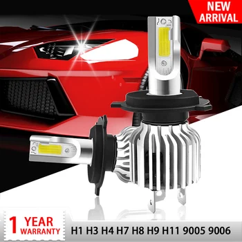 

2X H7 Led Car Headlight 72W H11 Lamp H1 H3 H8 H4 H27 880 881 9005 9006 Hb4 Hb3 Bulb 3000K 6500K 10000K Mini Auto 10000Lm 12V