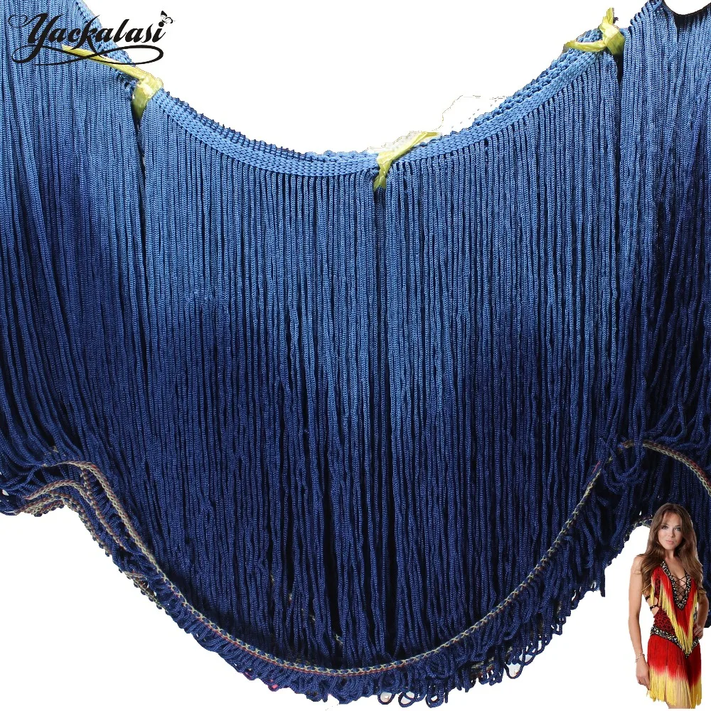 YACKALASI Dip Dye Ombre Fringe Tassel Soft Rayon Latin Macrame Dance Dress Trimming Samba Skirt Tassel LightBlue 25cm
YACKALASI Dip Dye Ombre Fringe Tassel Soft Rayon Latin Macrame Dance Dress Trimming Samba Skirt Tassel LightBlue 25cm