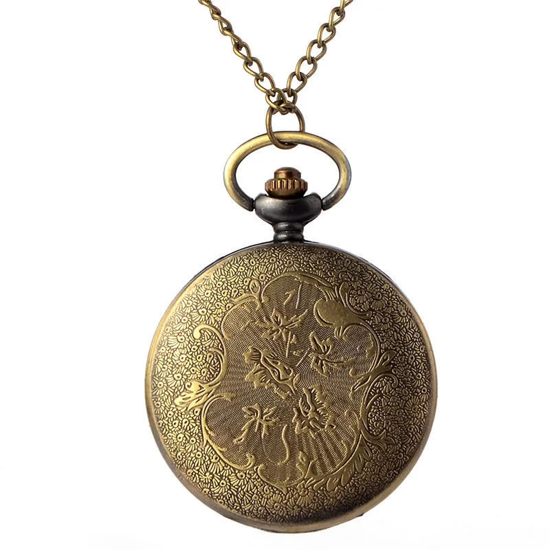 Винтажные бронзовые карманные часы в стиле стимпанк с римскими цифрами
