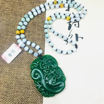 Zheru Jewelry Pure Natural Jasper Carved Love Dragon and Phoenix Pendant Three-color jadeite jade necklace Send A-level certific
Zheru Jewelry Pure Natural Jasper Carved Love Dragon and Phoenix Pendant Three-color jadeite jade necklace Send A-level certific