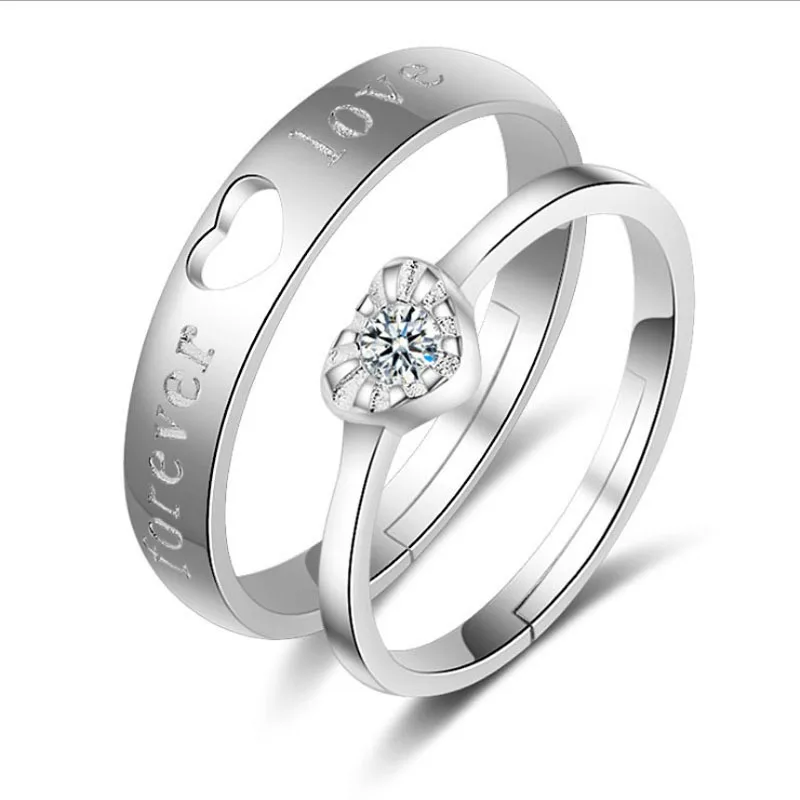 KOFSAC New Fashion 925 Sterling Silver Couple Rings For Men/Women Wedding Shiny Crystal Love Heart CZ Lovers Ring Jewelry Gifts
KOFSAC New Fashion 925 Sterling Silver Couple Rings For Men/Women Wedding Shiny Crystal Love Heart CZ Lovers Ring Jewelry Gifts