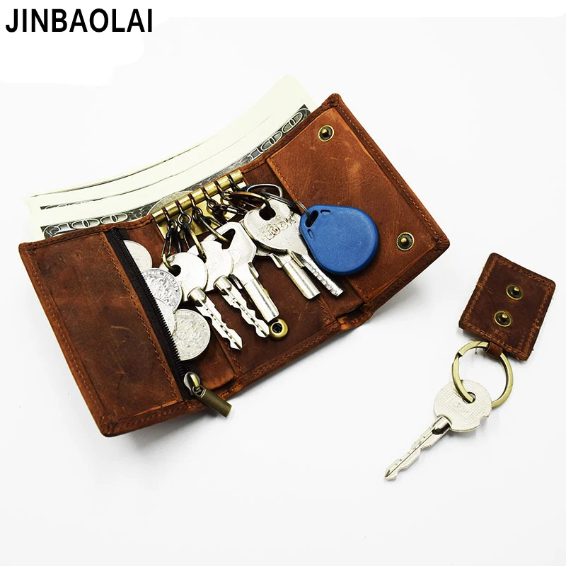 Brand Genuine Leather Key Wallet Male Coin Purse Unisex Solid Crazy Horse Leather Men Key Holder Keys Organizer Housekeeper Case
Brand Genuine Leather Key Wallet Male Coin Purse Unisex Solid Crazy Horse Leather Men Key Holder Keys Organizer Housekeeper Case