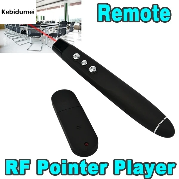 Kebidumei Wireless PPT Presenter Red Laser Pointer Pen for Powerpoint Presentation RF Remote Controller + USB Receiver
Kebidumei Wireless PPT Presenter Red Laser Pointer Pen for Powerpoint Presentation RF Remote Controller + USB Receiver