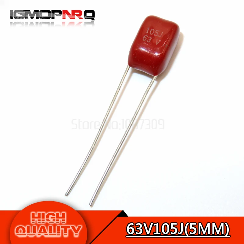 10PCS 63V105J 1UF Pitch 5MM 63V 105 1000nf igmopnrq CBB Polypropylene film capacitor new
10PCS 63V105J 1UF Pitch 5MM 63V 105 1000nf igmopnrq CBB Polypropylene film capacitor new