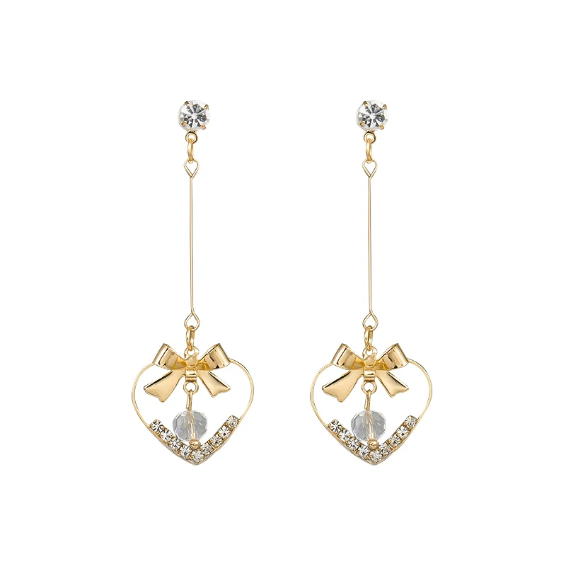 Aiffry 2018 New Fashion Temperament Love Heart Long Earrings For Women Metal Bowknot Crystal Beads Drop Pendientes Brincos
Aiffry 2018 New Fashion Temperament Love Heart Long Earrings For Women Metal Bowknot Crystal Beads Drop Pendientes Brincos