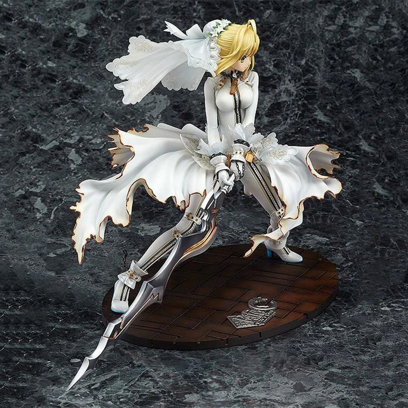 Fate/stay night Saber anime figure model painted Wedding dress version doll 22cm collection toy Christmas gift
Fate/stay night Saber anime figure model painted Wedding dress version doll 22cm collection toy Christmas gift