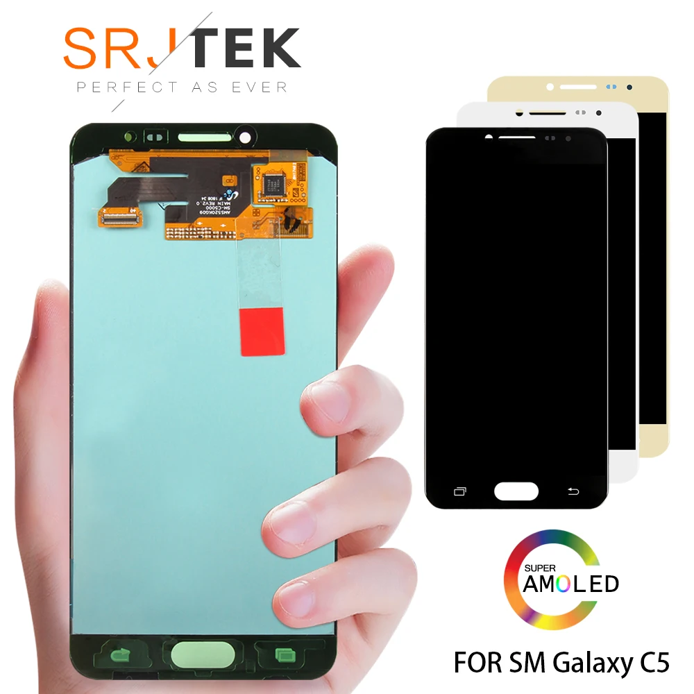 Original 5.2'' Super AMOLED LCD for SAMSUNG Galaxy C5 LCD Display C5000 LCD Touch Screen Digitizer Replacement Parts
Original 5.2'' Super AMOLED LCD for SAMSUNG Galaxy C5 LCD Display C5000 LCD Touch Screen Digitizer Replacement Parts