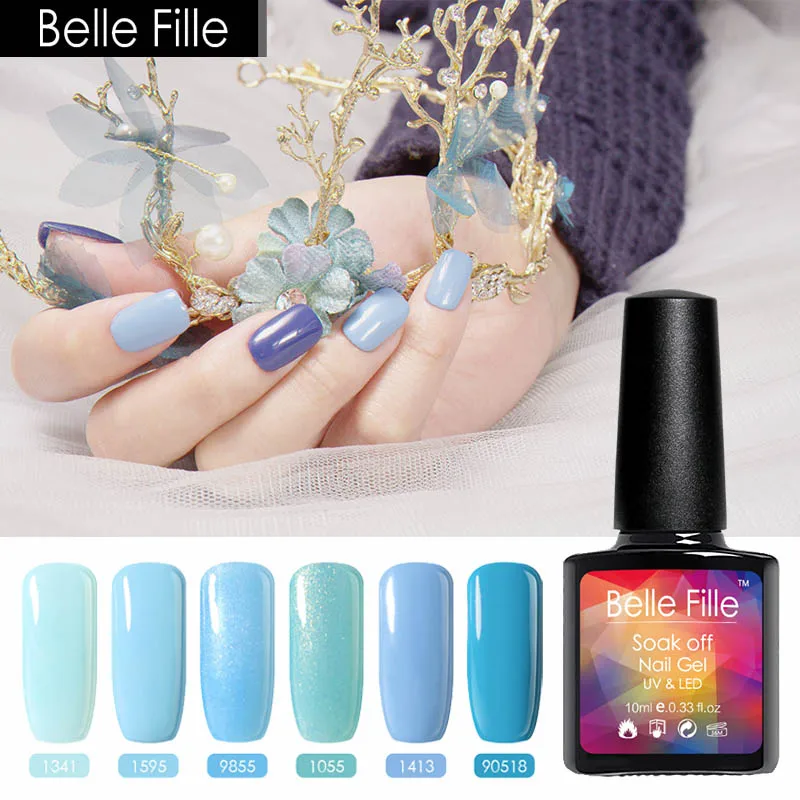 BELLE FILLE 10ml Blue Series Colors Gel Nail Polish Nail Art Vernis Semi Permanent Varnish UV Soak Off Gel Polish Gel Lacquer
BELLE FILLE 10ml Blue Series Colors Gel Nail Polish Nail Art Vernis Semi Permanent Varnish UV Soak Off Gel Polish Gel Lacquer