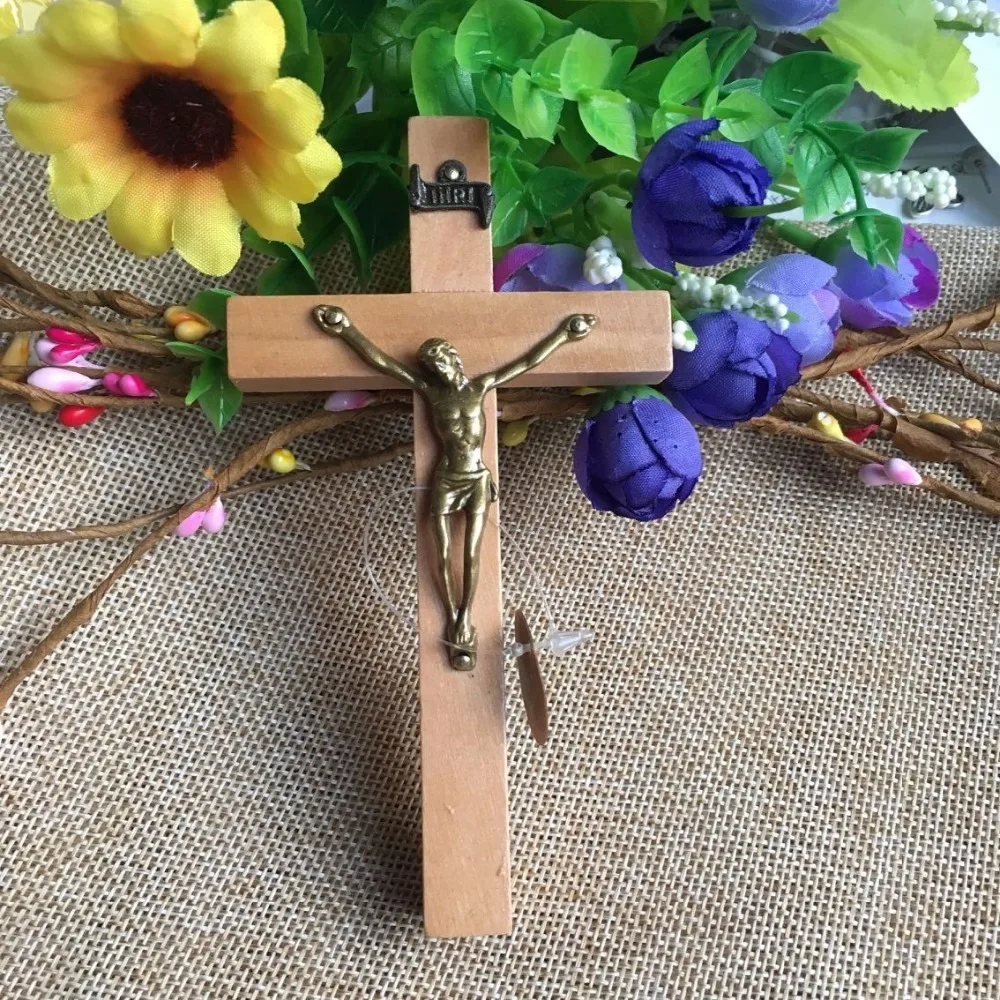 natural color wooden crucifix/religious wall hanging cross with jesus statue 12cm
natural color wooden crucifix/religious wall hanging cross with jesus statue 12cm