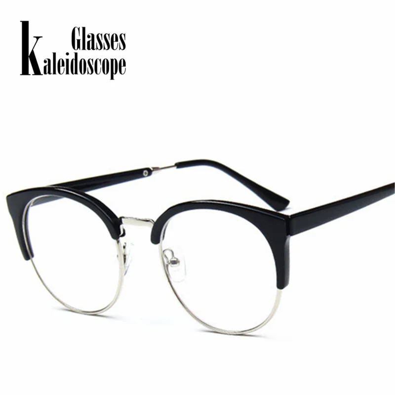 Kaleidoscope Glasses Women Cat Eye Glasses Frame Half Metal Cateyes Spectacle frames Retro Round Myopic Eyewear
Kaleidoscope Glasses Women Cat Eye Glasses Frame Half Metal Cateyes Spectacle frames Retro Round Myopic Eyewear