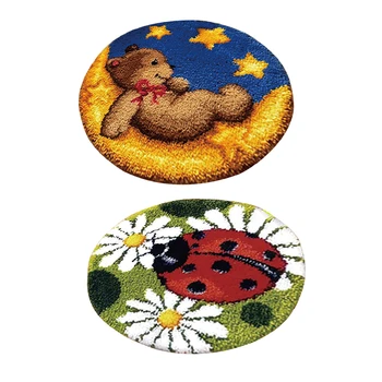 2 Sets Latch Hook Rug Kit for Kids Adult DIY LadyBug Bear Toy Cushion Embroidery Gift
2 Sets Latch Hook Rug Kit for Kids Adult DIY LadyBug Bear Toy Cushion Embroidery Gift