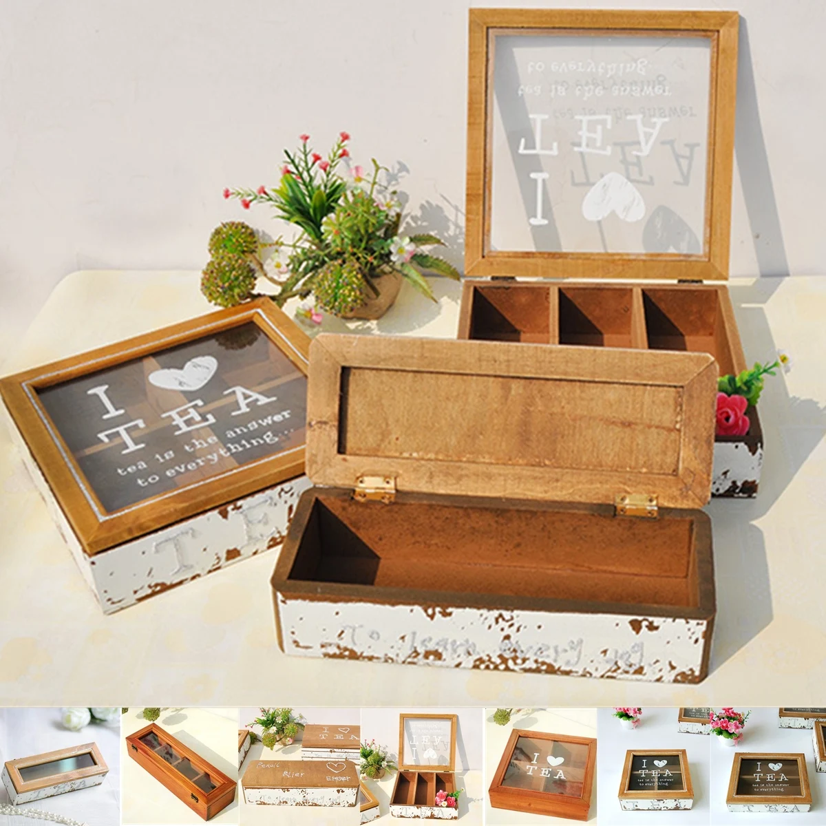 White Rustic Wooden 6 Compartment Tea Storage Box Vintage Coffee Candy Tea Storage Cases Organizer Jewelry Necklace Container
White Rustic Wooden 6 Compartment Tea Storage Box Vintage Coffee Candy Tea Storage Cases Organizer Jewelry Necklace Container