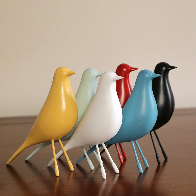 

Simple Creative birds craft Model Figurines & Miniatures resin Crafts white white birdie Furnishing Articles For Home Decor