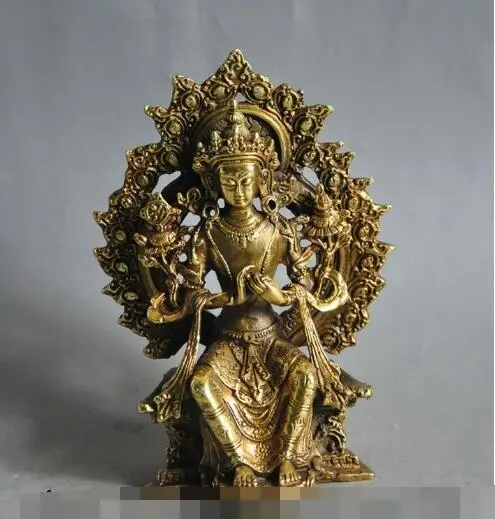 S4231 chinese tibet Buddhism bronze gilt Kwan-Yin Guan Yin Bodhisattva buddha statue
S4231 chinese tibet Buddhism bronze gilt Kwan-Yin Guan Yin Bodhisattva buddha statue