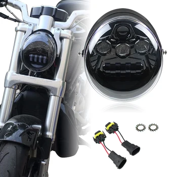 DOT E9 Motorcycle Alumiunm Black Headlight For V Rod V Rod VRSCA VRSC Headlight Motorcycle Headlamp
DOT E9 Motorcycle Alumiunm Black Headlight For V Rod V Rod VRSCA VRSC Headlight Motorcycle Headlamp