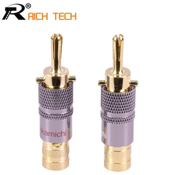 2pcs/lot Luxury Copper 24K Gold Plated Banana Plug Audio Connector Male Adapter Speaker Banana Binding Post Terminal red&white
2pcs/lot Luxury Copper 24K Gold Plated Banana Plug Audio Connector Male Adapter Speaker Banana Binding Post Terminal red&white