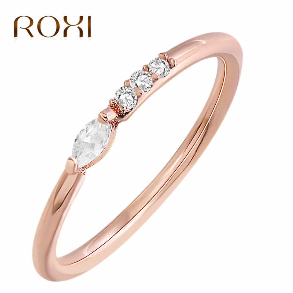 ROXI Wedding Rings For Women Concise Classical Cubic Zirconia Crystal Ring Rose Gold Color Finger Ringen Fashion Jewelry anillos
ROXI Wedding Rings For Women Concise Classical Cubic Zirconia Crystal Ring Rose Gold Color Finger Ringen Fashion Jewelry anillos