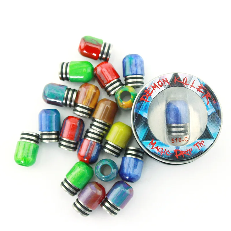 100% Original New Demon Killer 510 Epoxy Resin Drip Tips For all E Cigs mouthpiece 510 RDA RTA atomizer tank type C
100% Original New Demon Killer 510 Epoxy Resin Drip Tips For all E Cigs mouthpiece 510 RDA RTA atomizer tank type C