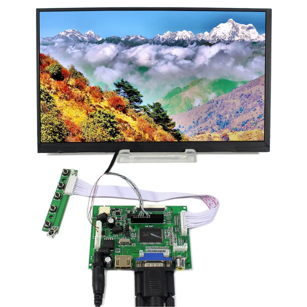 HDMI+VGA+2AV LCD Driver Board With 10.6inch 1366x768 LTL106AL01 IPS HD LCD Screen
HDMI+VGA+2AV LCD Driver Board With 10.6inch 1366x768 LTL106AL01 IPS HD LCD Screen